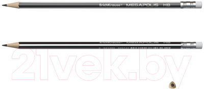 Изображение товара Простой карандаш Erich Krause Megapolis HB / 43577
