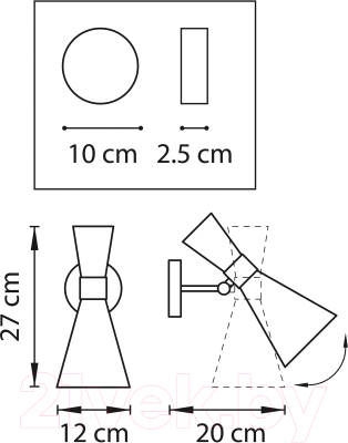 Бра Lightstar Dumo 816611