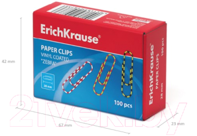 Изображение товара Скрепки Erich Krause 24873