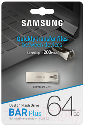 Usb flash накопитель Samsung BAR Plus 64GB (MUF-64BE3/APC)