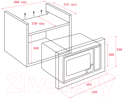 Микроволновая печь Teka MB 620 BI (белый)