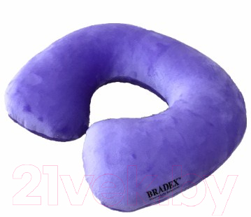 Подушка на шею Bradex Турист Антистресс / SUB 0007 (фиолетовый)
