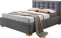 Двуспальная кровать Signal Copenhagen 160x200 (серый) - 