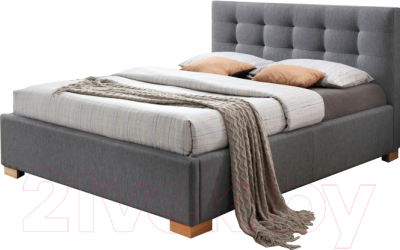 Двуспальная кровать Signal Copenhagen 160x200 (серый)