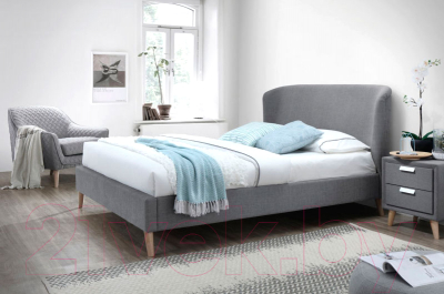 Двуспальная кровать Signal Alexis 160x200 (серый)