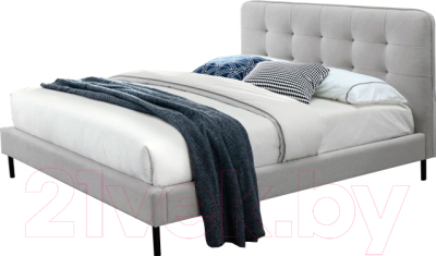 Двуспальная кровать Signal Sally 160x200 (серый)