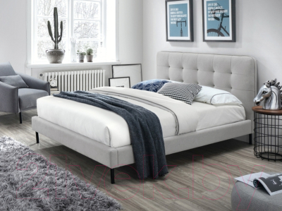 Двуспальная кровать Signal Sally 160x200 (серый)