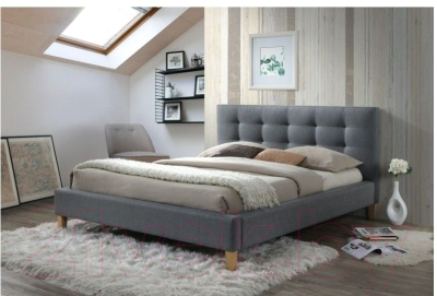 Двуспальная кровать Signal Texas 180x200 (серый)