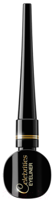 Подводка для глаз жидкая Eveline Cosmetics Celebrities Eyeliner (3мл, черный)