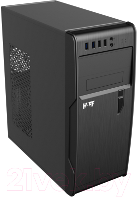 Корпус для компьютера HAFF 2808 500W (черный/серебристый)