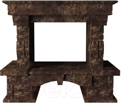 Портал для камина Glivi Висла 130x74x111.5 Emperador Dark (темно-коричневый)