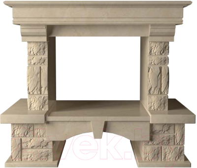 Портал для камина Glivi Висла 130x74x111.5 Crema Marfil (слоновая кость)