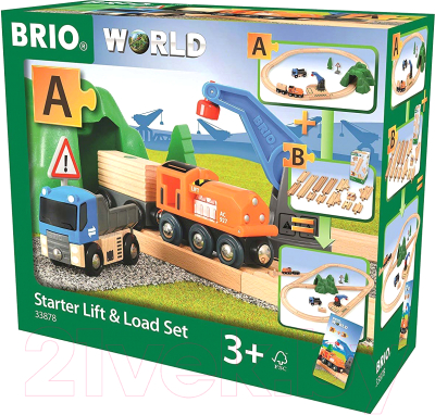 Железная дорога игрушечная Brio Погрузочно-разгрузочный набор 33878