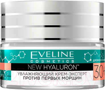 Крем для лица Eveline Cosmetics New Hyaluron увлажняющий против первых морщин 30+ (50мл)