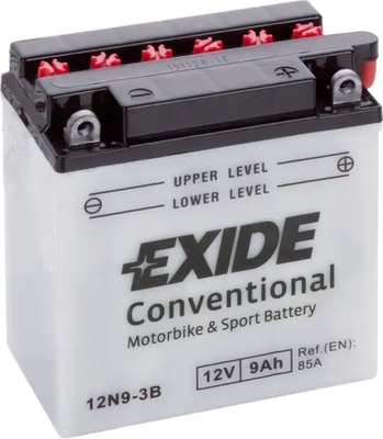 Мотоаккумулятор Exide 12N9-3B (9 А/ч) - 