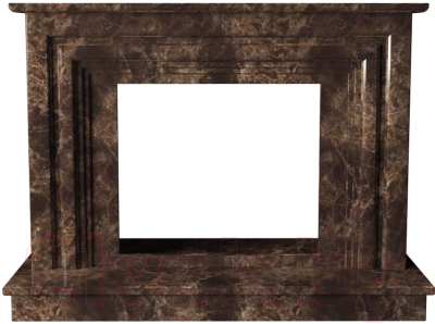 Портал для камина Glivi Карталия 136x60x101 Emperador Dark (темно-коричневый)