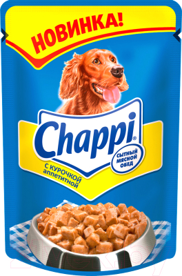 Влажный корм для собак Chappi с курочкой аппетитной (100г)