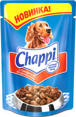 Влажный корм для собак Chappi с говядиной по-домашнему (100г)