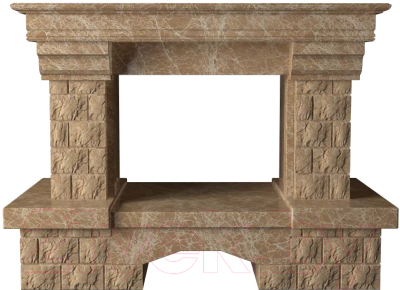 Портал для камина Glivi Несвиж 150x74x110 Emperador Light (светло-коричневый)