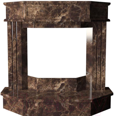 Портал для камина Glivi Осло 130x50.5x120.5 Emperador Dark (темно-коричневый)