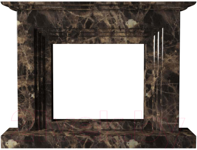 Портал для камина Glivi Рейн 152x25x114 Emperador Dark (темно-коричневый)