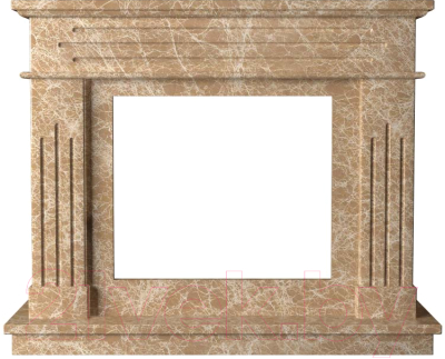 Портал для камина Glivi Рогнеда 135x43.5x110 Emperador Light (светло-коричневый)