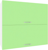 Шкаф навесной для кухни Кортекс-мебель Корнелия Лира ВШ80-2г (зеленый) - 