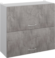 Шкаф навесной для кухни Кортекс-мебель Корнелия Лира ВШ80-2г (оникс) - 