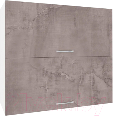 Шкаф навесной для кухни Кортекс-мебель Корнелия Лира ВШ80-2г (оникс)