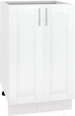 Шкаф-стол кухонный Кортекс-мебель Корнелия Ретро НШ50р без столешницы (ясень белый)