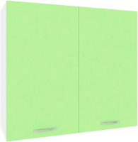 Шкаф навесной для кухни Кортекс-мебель Корнелия Лира ВШ80с (зеленый) - 