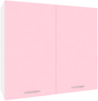 Шкаф навесной для кухни Кортекс-мебель Корнелия Лира ВШ80с (розовый) - 