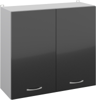 Шкаф навесной для кухни Кортекс-мебель Корнелия Лира ВШ80с (черный) - 