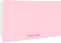 Шкаф под вытяжку Кортекс-мебель Корнелия Лира ВШГ60-1г-360 (розовый) - 