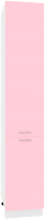 Шкаф-пенал кухонный Кортекс-мебель Корнелия Лира НШП40 (розовый) - 