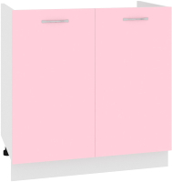 Шкаф под мойку Кортекс-мебель Корнелия Лира НШ80м (розовый) - 