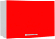 Шкаф под вытяжку Кортекс-мебель Корнелия Мара ВШГ50-1г-360 (красный) - 