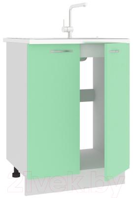 Шкаф под мойку Кортекс-мебель Корнелия Мара НШ60м (голубой)