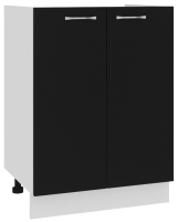 Шкаф под мойку Кортекс-мебель Корнелия Мара НШ60м (черный) - 