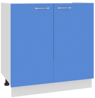 Шкаф под мойку Кортекс-мебель Корнелия Мара НШ80м (синий) - 