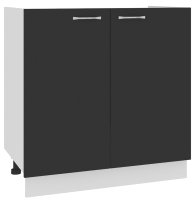 Шкаф под мойку Кортекс-мебель Корнелия Мара НШ80м (черный) - 