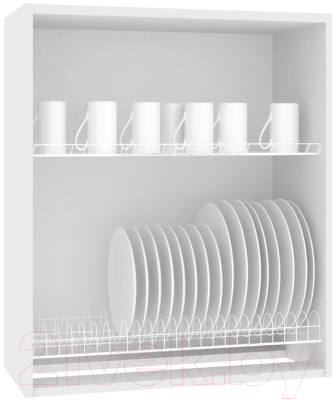 Шкаф навесной для кухни Кортекс-мебель Корнелия Лира ВШ60с (белый)