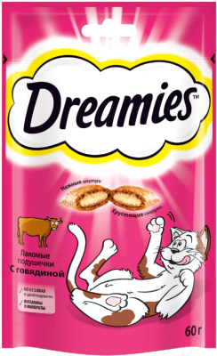 Лакомство для кошек Dreamies С говядиной (60г)