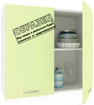 Шкаф навесной для кухни Кортекс-мебель Корнелия Лира ВШ80 (зеленый)