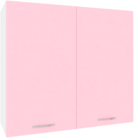 Шкаф навесной для кухни Кортекс-мебель Корнелия Лира ВШ80 (розовый) - 
