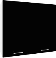 Шкаф навесной для кухни Кортекс-мебель Корнелия Лира ВШ80 (черный) - 