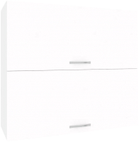 Шкаф навесной для кухни Кортекс-мебель Корнелия Лира ВШ80-2г (белый) - 