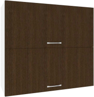 Шкаф навесной для кухни Кортекс-мебель Корнелия Лира ВШ80-2г (венге) - 