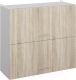 Шкаф навесной для кухни Кортекс-мебель Корнелия Лира ВШ80-2г (дуб сонома) - 
