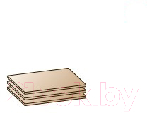 Комплект полок для корпусной мебели Лером Карина ПЛ-1021-АТ (акация молдау)